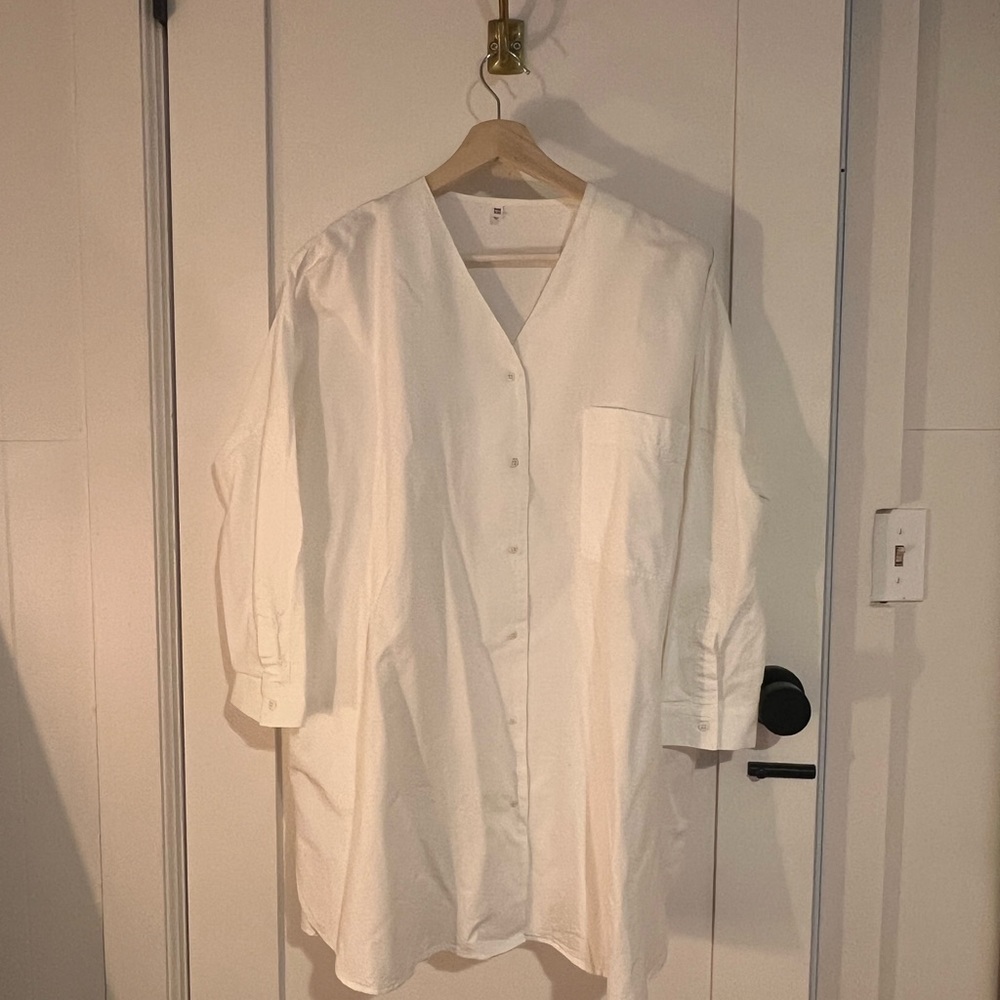 MUJI Button Up Shirt Dress